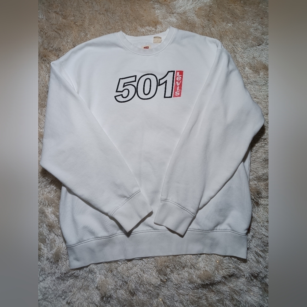 White 501 Graphic Sweatshirt